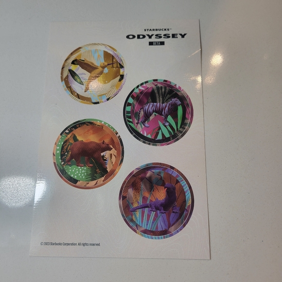 Starbucks Odyssey Beta Stickers - Picture 4 of 5